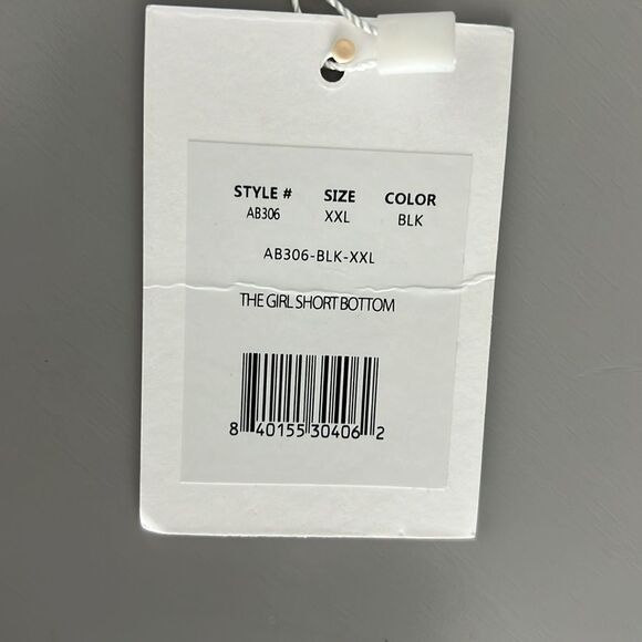 NWT Andie Swim The Girl Short Bottom Eco Nylon in Black Size XXL - Picture 8 of 8